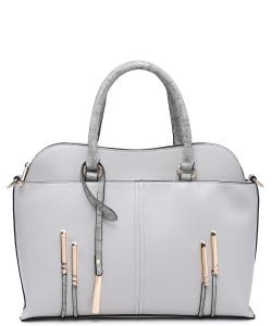 Fashion Top Handle Satchel Bag 71411 GRAY